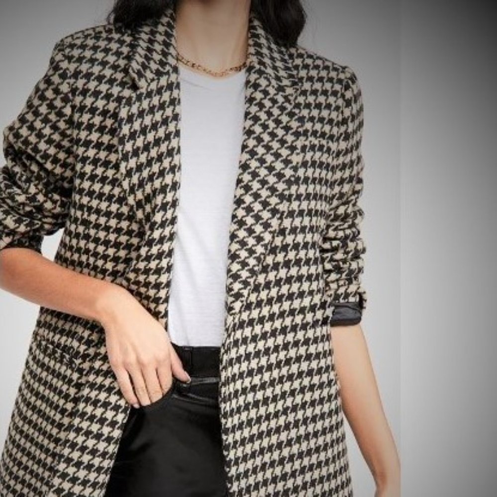 Vintage Carlisle Houndstooth wool jacket Size 4 - Picture 1 of 8